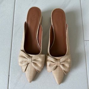 NEW ASOS bow heeled mules
